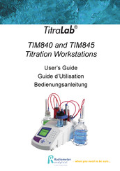 Radiometer Analytical TitraLab TIM845 Guide D'utilisation