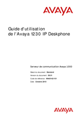 Avaya 1230 Guide D'utilisation