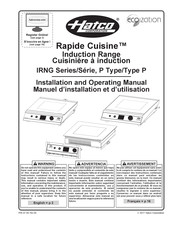 Hatco Rapide Cuisine IRNG Série Type P Manuel D'installation Et D'utilisation