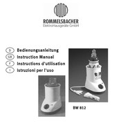 Rommelsbacher BW 812 Instructions D'utilisation