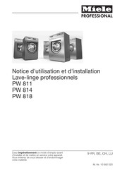 Miele professional PW 814 Notice D'utilisation Et D'installation