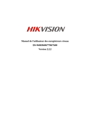 HIKVISION DS-7700 Manuel De L'utilisateur
