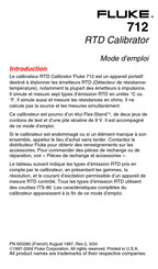 Fluke 712 Mode D'emploi