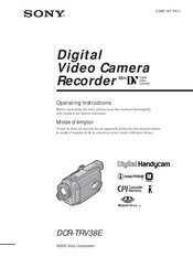 Sony Handycam DCR-TRV38E Mode D'emploi