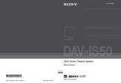 Sony DAV-IS50 Mode D'emploi