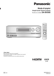 Panasonic SA-BX500 Mode D'emploi