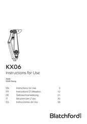 Blatchford KX06-Swing Instructions D'utilisation