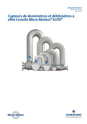 Emerson Micro Motion ELITE Manuel D'installation