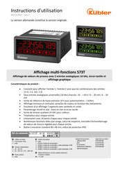 Kübler 573T Instructions D'utilisation