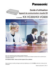 Panasonic KX-VC600 Guide D'utilisation