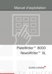Glunz & Jensen PlateWriter 8000 Manuel D'exploitation