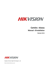 HIKVISION DS-2CD893NFWD-E Manuel D'installation