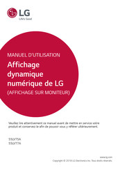 LG 55LV77A Manuel D'utilisation