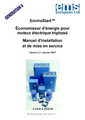 EMS EnviroStart TPMECG6-630 Manuel D'installation Et De Mise En Service