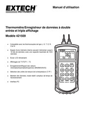 Extech Instruments 421509 Manuel D'utilisation
