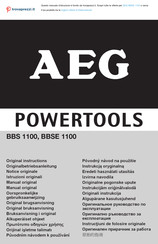 AEG BBSE 1100 Notice Originale