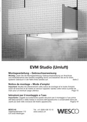 Wesco EVM Studio Mode D'emploi Et Notice De Montage