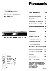 Panasonic NV-VHD1EC Mode D'emploi