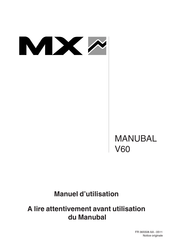 MX MANUBAL V60 Manuel D'utilisation