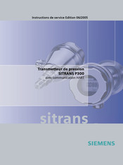Siemens SITRANS P300 Instructions De Service