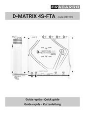 Fracarro D-MATRIX 4S-FTA Guide Rapide