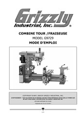 Grizzly Industrial G9729 Mode D'emploi