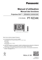 Panasonic PT-RZ34KD Manuel D'utilisation