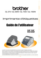 Brother QL-570 Guide De L'utilisateur