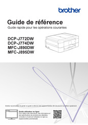 Brother DCP-J772DW Guide Rapide