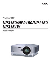 NEC NP1150 Mode D'emploi