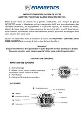 Energetics 5002090 Instructions D'utilisation