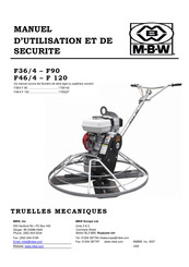 MBW F46/4HD Manuel D'utilisation Et De Sécurité