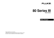 Fluke 80 Série III Mode D'emploi