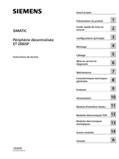 Siemens SIMATIC ET 200iSP Instructions De Service