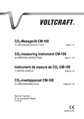 VOLTCRAFT CM-100 Notice D'emploi