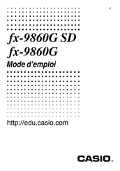 Casio fx-9860G SD Mode D'emploi