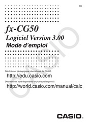 Casio fx-CG50 Mode D'emploi