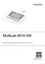 Xylem YSI MultiLab 4010-3W Mode D'emploi
