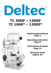 Deltec TC 12000ix Instructions D'emploi