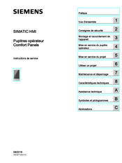 Siemens Simatic HMI Instructions De Service