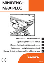 spanesi MINIBENCH MAXIPLUS Manuel D'utilisation Et De Maintenance