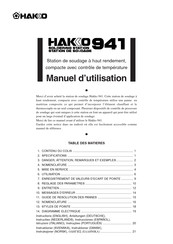 Hakko 941 Manuel D'utilisation