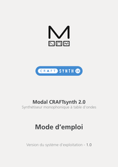 Modal Electronics CRAFTsynth 2.0 Mode D'emploi