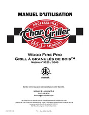 Char-Griller Wood Fire Pro 9040 Manuel D'utilisation