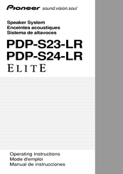 Pioneer PDP-S24-LR ELITE Mode D'emploi