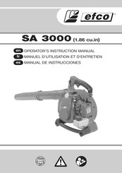 Efco SA 3000 Manuel D'utilisation Et D'entretien