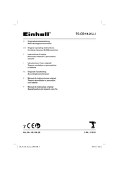 EINHELL TC-CD 18-2 Li-i Instructions D'origine