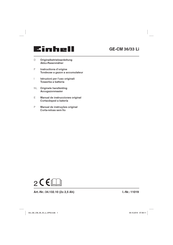EINHELL GE-CM 36/33 Li Instructions D'origine