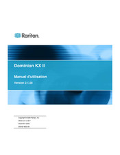 Raritan Dominion KX II DKX2-416 Manuel D'utilisation