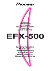 Pioneer EFX-500 Mode D'emploi